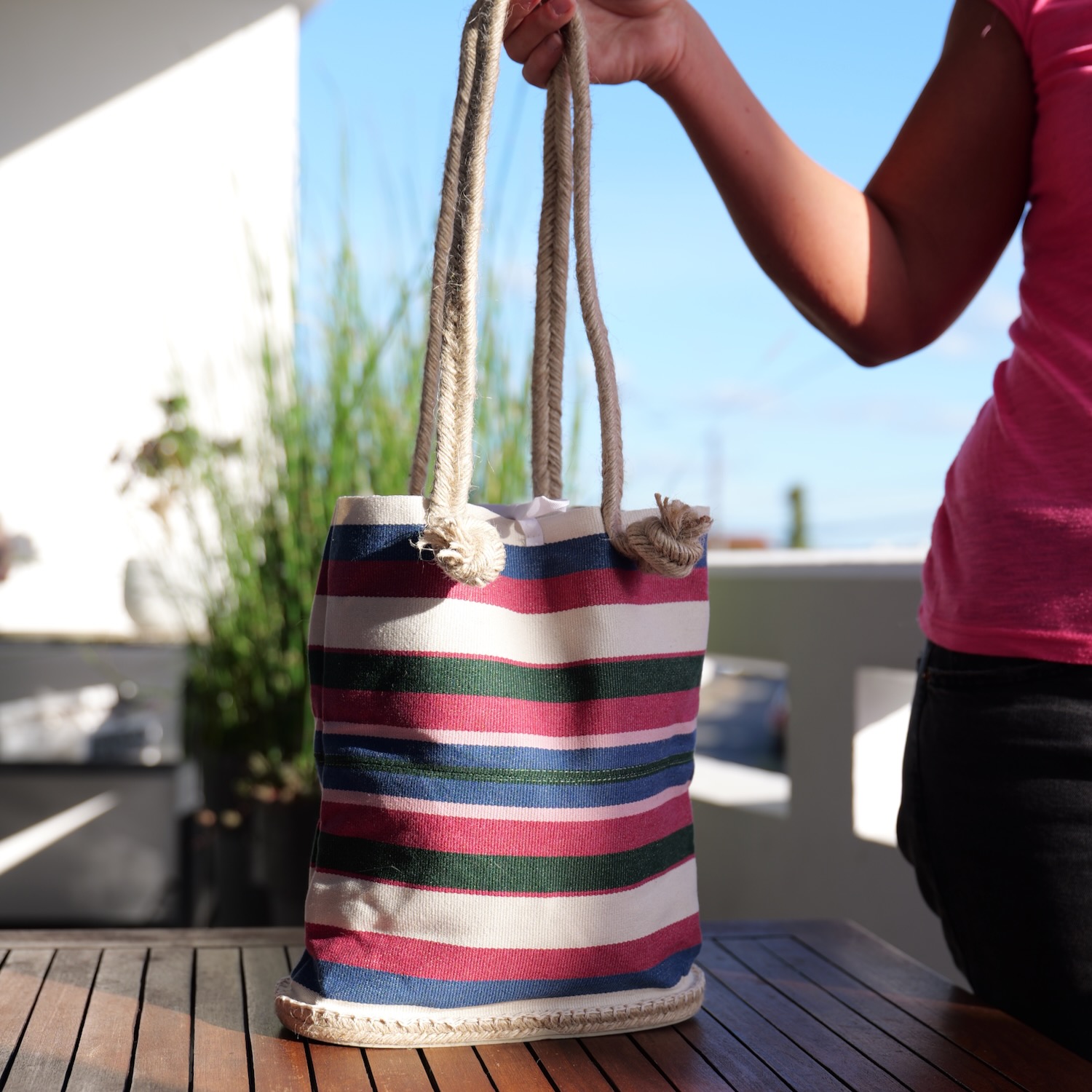 SAC ESPADRILLE PASTEL